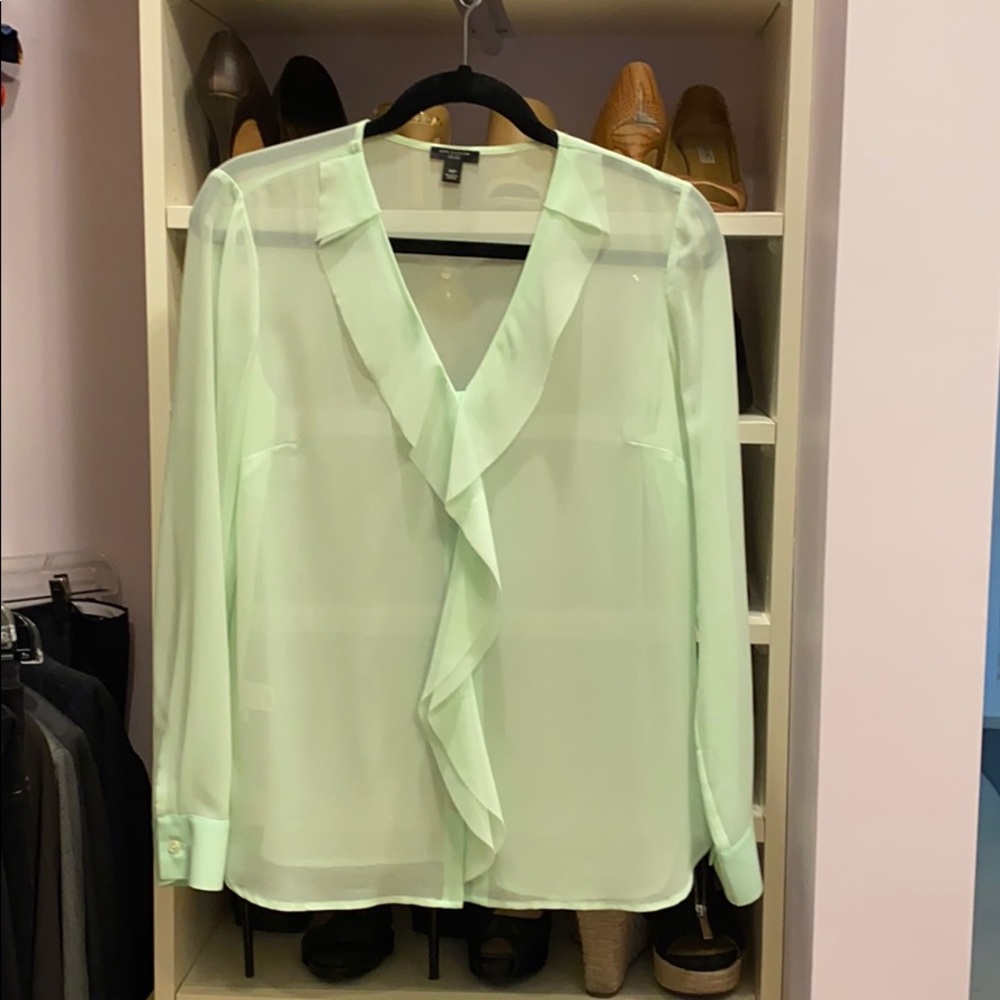 Final day! Mint sheer Ann Taylor top